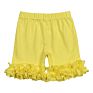 Children Clothes No Moq and Rts Cotton Baby Girl Clothes Icing Ruffle Shorts Stock Solid Color Kids Girls Shorts