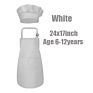 Children's Aprons Cooking Baking Chef Kids Kitchen Apron Chef Hat Set