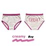 Children's Underwear Boys Girls One Week 7 Days Cartoon Letter Combed Cotton Multi Color Cantrast Color Binding Briefs