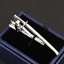 Chrome Stainless Tie Clips Guitar Lizard Dinosaur Bird Sword Pen Shape Tie Clip for Men Necktie Clips Pin for Mens Gift