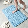 Cobblestone Carpet 3D Door Floor Mat Bath Mats Bathroom Absorbent Anti-Slip Mat