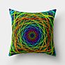 Colorful Crayon Sense Ripple Vortex Colorful Creative Cushion Peach Skin Pillowcase