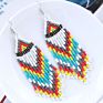 Colorful Handmade Seed Beads Earrings Boho Tassel Long Earrings for Women Jewelry