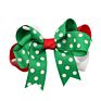 Colorful Layered Ribbon Bowknot Hairpin Children Kids Girls Christmas Hair Bow Clip Accessories for Gift