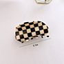 Cross-Border French Irregular Acetate Hair Claw Clip Black and White Board Checkered Large Shark Hair Clip for Women