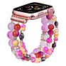 Crystal Elastic Stretch Beaded with Bling Calf Leather Replacement Strap for Iwatch Series 6 5 4 38Mm 40Mm for Apple Watch Band