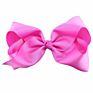 Cute 8 Inch Grosgrain Solid Color Bowknot Hair Bows with Clips Handmade Price Kid Girls Hair Accessories