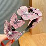 Cute Butterfly Hair Band for Girls Child Hair Clip Hairbands Headband Birthday Gifts Headwear Hair Accessories