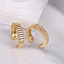 Cz Diamond Simple Ear Cuffs 18K Gold Plated Clip on Earrings Non Pierced for Women