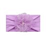 Designer Soft Wide Nylon Lace Flower Hair Band Knot Elastic Headband for Baby Girl