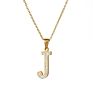 Designer Stainless Steel Zircon Alphabet Pendant Necklaces Hiphop Women Men Hip Hop Gold Chain Necklace Initial Letter Necklace