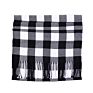 Designer Women Large Oversized Pashmina Buffalo Plaid Scarf Faux Cashmere Warm Scarf with Tassel