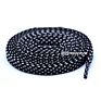 Double Layer Multi Color Flat Braid Two Toned Polyester Shoelaces for Jogging Shoes