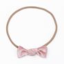 Elastic Velvet Bow Headband European and American Retro Baby Hair Accessories Pure Color Knotted Non-Marking Headband