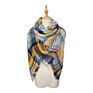 Fall Thick Tartan Scarf Oversized Blanket Soft Warm Shawl Classic Plaid for Women