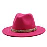 Fedora Hats for Women Cowboy Hat Felt Western Ladies Stageholidsy Party Wide Brim Jazz Cap Sombreros Para Mujeres Gorra