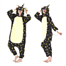 Flannel Unicorn Pajamas Girls Cartoon Animal Onesie Women Sleepwear Hooded for Adults and Kids