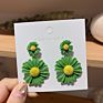 Flower Personality Small Fresh Petals Earrings Female Temperament Simple Metal Flower Stud Earrings