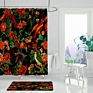Flowers Printed Shower Curtains Bathroom Shower Curtain Waterproof Bath Screens Home Decorations Multi-Size Shower Curtains