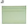 Free Sample Tiding Women Color Saffiano Leather Card Holder Slim Credit Cardholder Wallet
