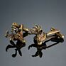 French Men's Shirt Metal Brass Enamel Cufflinks Animal Butterflies Turtle Fish Dog Penguin Lobster Cuff Links