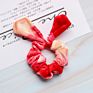 Hair Accessories Cute Rabbit 12 Colors Velvet Elastic Hair Bands for Baby Girls Tie-Dye Hair Scrunchies