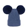 Hat Rex Rabbit Double Hairball Knitted Hat Mum and Baby Matching Beanie