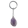 Healing Natural Opal Agates Quartz Stone Crystal Keychains Handbag Purse Holder Lovely Heart Dangle Pendulum Metal Key Chains