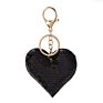 Heart Keychain Sequins Key Ring Gifts for Women Charms Car Bag Accessories Key Chain