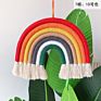 Home Decor Nordic Style Boho Cotton Rainbow Macrame Wall Hanging
