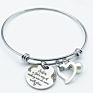 Imitation Pearl Coin Disc Toppik Accessories Christmas Halloween Gifts Adjustable Love Heart Pop It Bracelets & Bangles