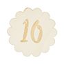 Infant Memory Card Flower Fridge Wooden Craft Laser Engraving Monthly Milestone Card