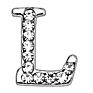 Initial Pave Clear Gem Dangling Alphabet Letter Surgical Steel 14G Navel Belly Button Ringsbody Piercing Jewelry