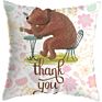 Innermor Printed Animal Cushion Covers Easter Style Cushion Cover 45X45