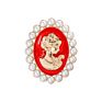 Jaenones Vintage Rhinestone Brooches Queen Head Portrait Brooch Cameo Brooch Sets