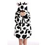 Kids Design Animal Rabbit Oversized Grey Sherpa Sweatshirt Wearable Hooded Blankets Hoodie Blanket