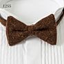 Last Design Mens Tuxedo Wool Bow Ties for Men Handmade