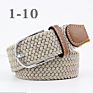 Leisure 25 Solid Color Pin Buckle Elastic Stretch Braided Waist Belts