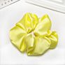 Lovely Silk Hair Scrunchies Fabric Hair Accessories Solid Color Rubber Band Satin Hair Scrunchies