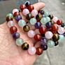 Luxury Feng Shui Rose Quartz Jade Stone Bead Bracelets Simple Men's Natural Gems Stone Healing Crystal Bracelet