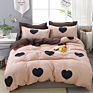 Luxury Printed Pillow Case Bed Sheet and Quilting Comforter Sets Quilt Bedding 4 Piece