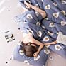 Luxury Simple Quilt Cover Bedding Set 100% Cotton Twill Small Fresh Double Bed 4 Pcs Bed Sheet Set