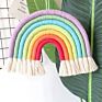 Macrame Designed Rope Rainbow Wall Hanging Decor