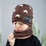 Men's Woolen Hats for Autumn and Warm Knitted Parent-Child Hat Bib Suits Warm Hats