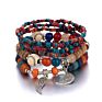 Natural Stones Bracelet for Women Tassel Charm Set Lady Jewelry Boho Bracelet