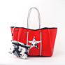 Neoprene Beach Tote Bag Women Shopping Bag Light and Soft Fabric Extra Large Capacity Eco-Friendly Single Shoulder Bag