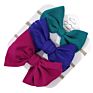Newest Solid Bowknot Waffle Bullet Hairbands Fabric Nylon Style Infant Elastic Hair Accessories Hairband Baby Girl Headband Set