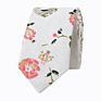 Novelty Mens Colorful Floral Cotton Linen Neck Ties for Wedding Party