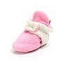 Old Fashioned Snap Drawstring Infant Bedroom Shoes Baby Booties with Wool