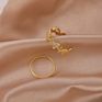 Personalized Stackable Cubic Zirconia Peach Heart Engagement Wedding Promise Toppik Accessories Love Knot Pinky Joint Ring